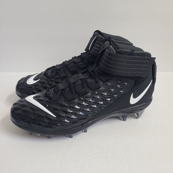 NEW Nike Force Savage Pro 2 Football Cleats AH4000-002 Size 10.5 Black E4 - Picture 1 of 7